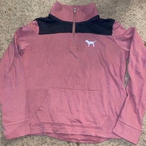 PINK Half zip lightweight top size x-small